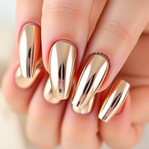 طرح ناخن متالیک (Metallic Nails)