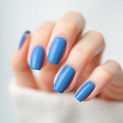 ناخن آبی ساده و مینیمال (Minimalist Blue Nails)