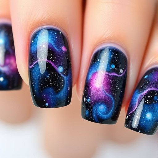 ناخن‌های کهکشانی (Galaxy Nails)