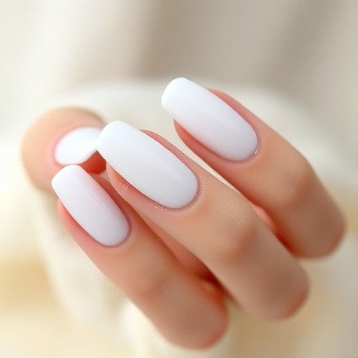 مدل ناخن کلاسیک سفید براق (Classic Bridal Nails)