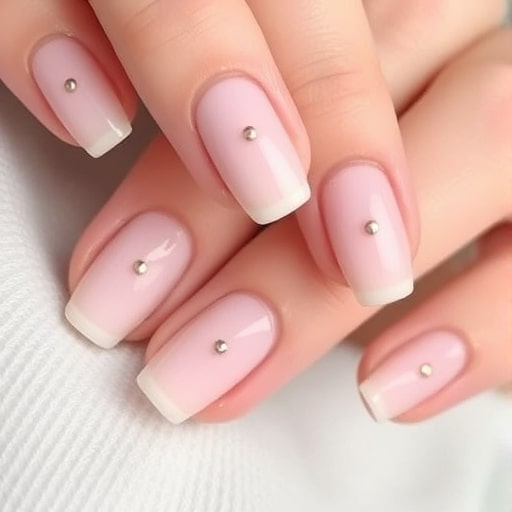 طرح نقطه‌ای ناخن ساده